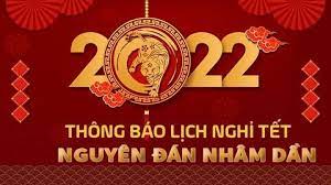 Thông báo về việc nghỉ và treo cờ Tổ quốc trong các ngày Tết Nguyên đán năm 2022