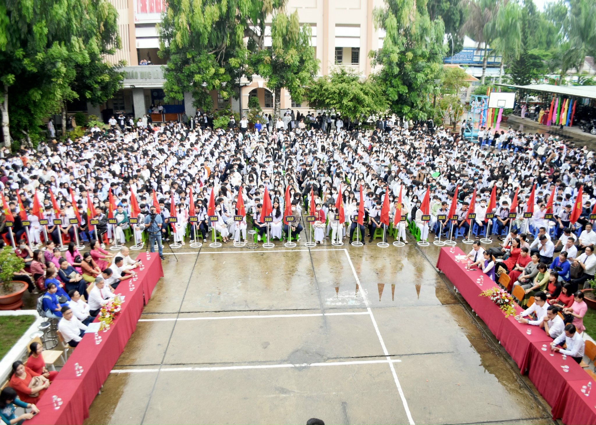Lễ khai giảng năm học mới, năm học 2023 - 2024 tại trường THPT thành phố Sóc Trăng